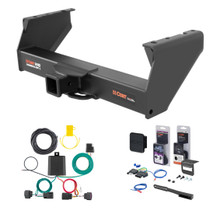 2011 - 2026 RAM 1500 Classic Cab & chassis Curt 2-1/2" Class 5 Trailer Tow Hitch + 5-Flat Wiring Kit Tow Boat/Utility Trailer with Surge Brakes 15800