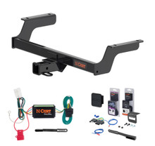 2024 - 2026 Subaru Crosstrek Excluding Wilderness Curt 2" Class 3 Trailer Tow Hitch + 5-Flat Wiring Kit Tow Boat/Utility Trailer with Surge Brakes 13633