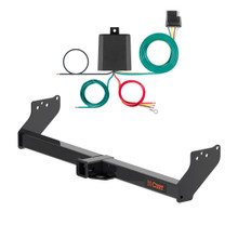 2024 - 2026 Toyota Tacoma Excluding factory receiver Curt 2", Class 3 Trailer Tow Hitch + 4-flat Wiring Kit 13638