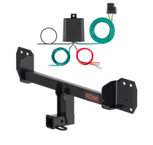 2019 - 2020 Volvo XC40 Curt 2", Class 3 Trailer Tow Hitch + 4-flat Wiring Kit 13611