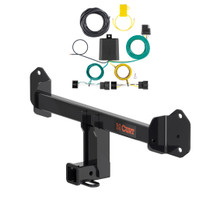 2022 - 2024 BMW X3 Curt 2", Class 3 Trailer Tow Hitch + 4-flat Wiring Kit 13578