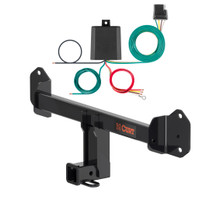 2025 - 2026 BMW X3 Curt 2", Class 3 Trailer Tow Hitch + 4-flat Wiring Kit 13578