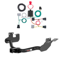2005 - 2007 Mercury Mariner With factory 1-1/4" receiver hitch Curt 2", Class 3 Trailer Tow Hitch + 4-flat Wiring Kit 13651