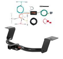 2016 - 2017 Honda Accord Coupe Curt 1-1/4", Class 1 Trailer Tow Hitch + 4-flat Wiring Kit 11681