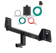 2024 - 2026 Toyota Corolla Hatchback, excluding center exhaust Curt 1-1/4", Class 1 Trailer Tow Hitch + 4-flat Wiring Kit 11567