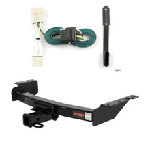 2006 - 2009 Pontiac Montana Excluding SV6 Curt 2", Class 3 Trailer Tow Hitch + 4-flat Wiring Kit 13344