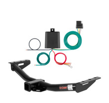 1984 - 2001 Jeep Cherokee Curt 2", Class 3 Trailer Tow Hitch + 4-flat Wiring Kit 13160