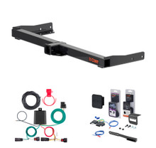 2025 Jeep Wagoneer S Curt 2" Class 3 Trailer Tow Hitch + 5-Flat Wiring Kit Tow Boat/Utility Trailer with Surge Brakes 13637