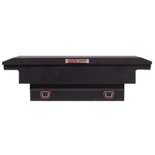 WEATHER GUARD 8 Cu Ft Aluminum Saddle Box 131-52-04, Compact Low Profile, Textured Matte Black, 1KEY Ultralock
