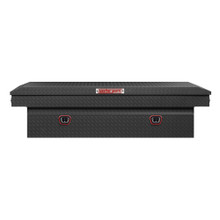 WEATHER GUARD 117-52-04 Full Extra Wide Aluminum Saddle Box, 15.5 cu ft, Textured Matte Black, Tamper Resistant Lock
