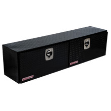 WEATHER GUARD 372-5-02 Hi-Side Truck Tool Box, 8.9 Cu Ft, 72.25" x 16" x 13.25", Aluminum Diamond Plate, Gloss Black