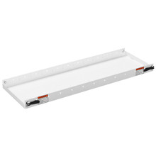 Weather Guard 52" x 13.5" x 2" Steel Accessory Shelf 9145-3-01, White Powder Coat Van Storage with Adjustable Dividers