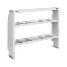 Weather Guard 9355-3-03 Adjustable Van Shelf Unit, 52"W x 44"H x 13.5"D, 3 Shelves, Steel, White