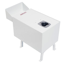 Weather Guard 9012-3-01 Cab Command Center File Box, 2.4 ft, 20"D x 18"H x 13"W, White Steel Van Storage