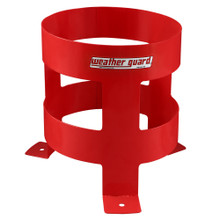 Weather Guard 9886-7-01 Refrigerant Tank Holder, 30 lbs Capacity, 10.75" H x 9.75" D, Red Steel Floor Mount