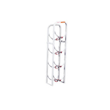 Weather Guard 9864-3-01 Refrigerant Tank Rack, 4.9 ft, Holds Four 30 lb Tanks, White Steel Floor Mount Van Storage