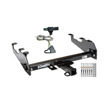 1985-1986 GMC K1500 w/Deep Drop Bumper Draw-tite Class 3 Trailer Hitch, 2 Inch Square Receiver Bundle w/ Plug-n-Play T-One Wiring Harness
