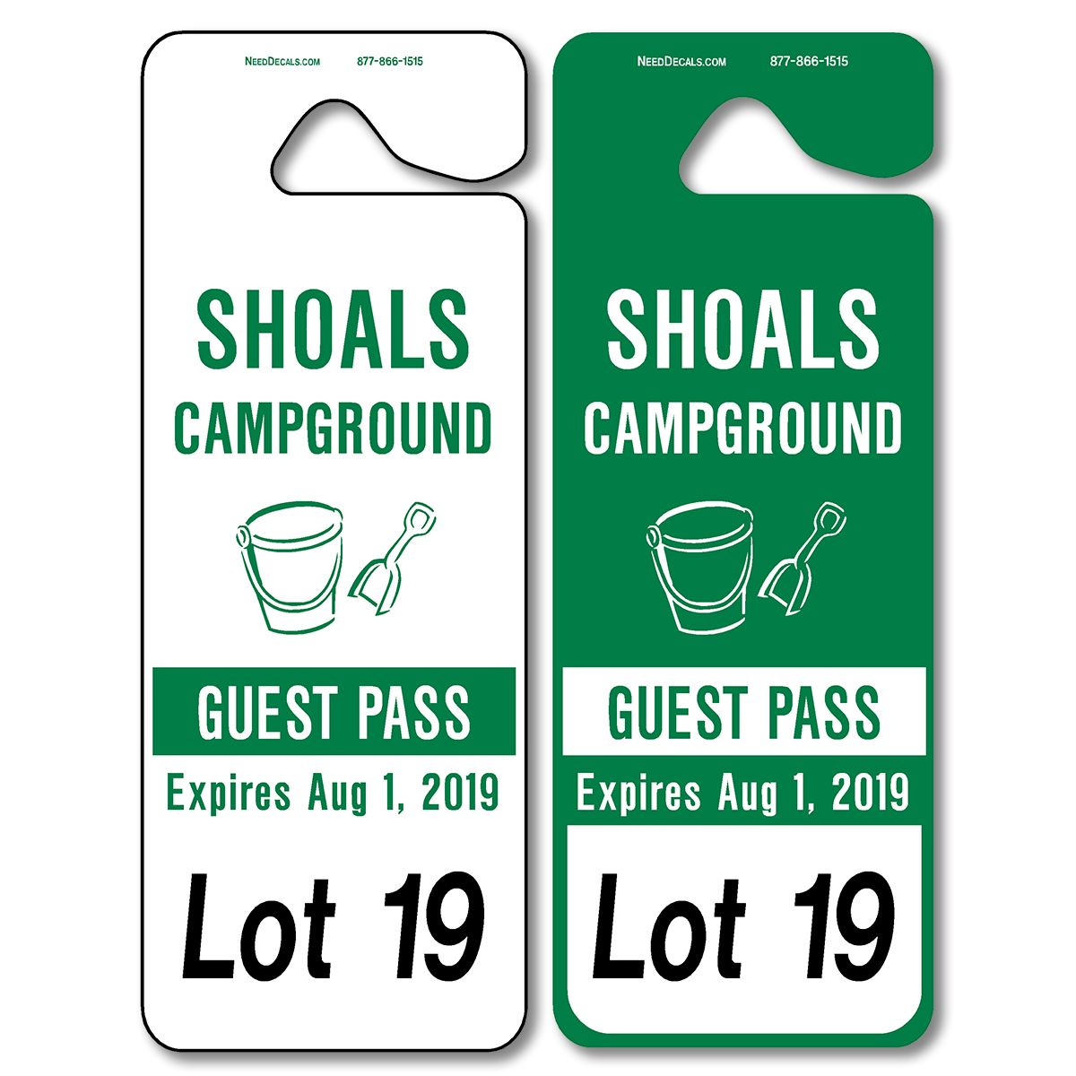 Custom Parking Hang Tags 125 @ $3.20 to 1,000 @ $0.51 Free Numbering ...