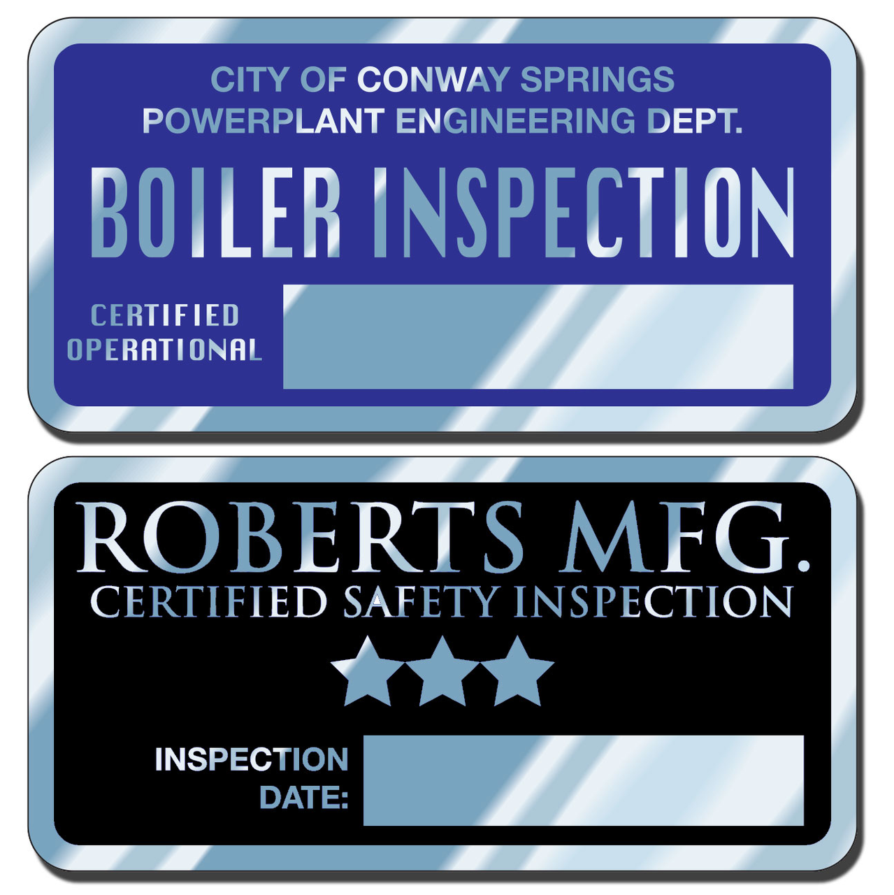 Embossable Aluminum Stickers