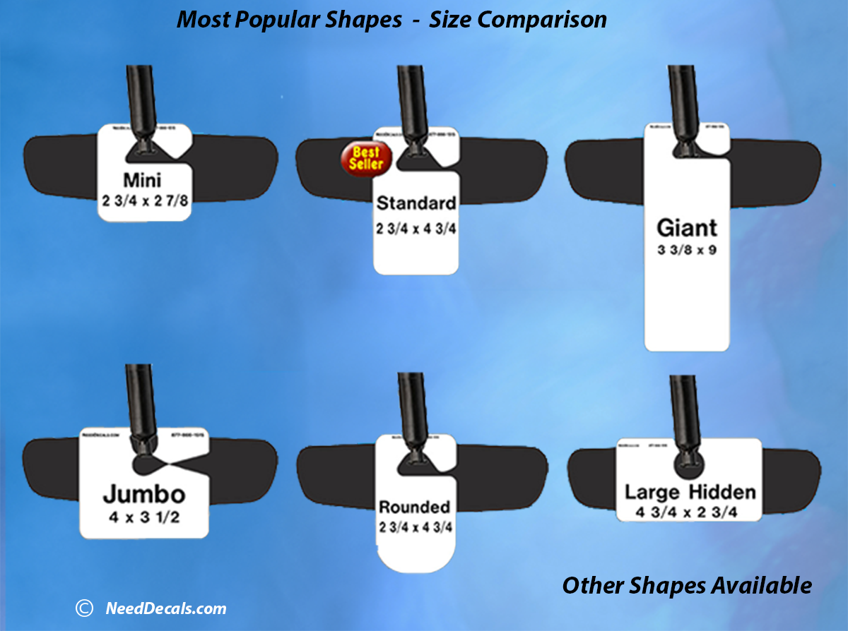 Hanging Parking Pass Templates Free numbering & backprinting