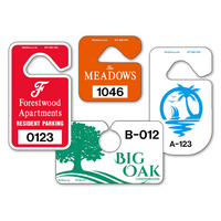 Reflective Parking Hang Tags