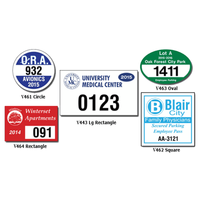 Bumper Style Parking Permit Decals Bumper Style Parking Permit Decals