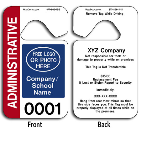 Custom Automotive Rear View Mirror Hang Tags allow endless design possibilities and project a professional image.
