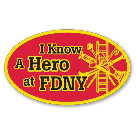5" x 3" Full Color Custom Outdoor Oval Decals — Oval Fire Dept
