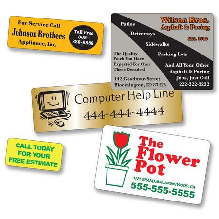 Medium Rectangle Roll Labels - ONE Color (Per 1,000)