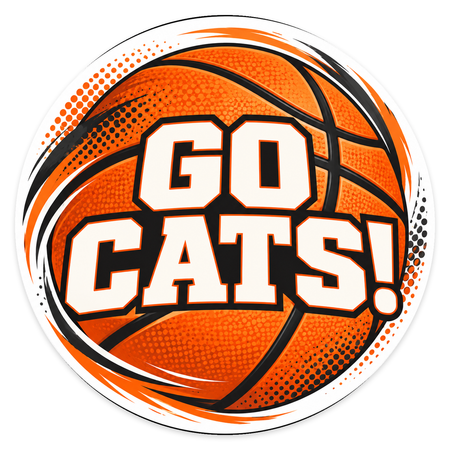 2.5-inch round full-color custom vinyl decal with promotional artwork