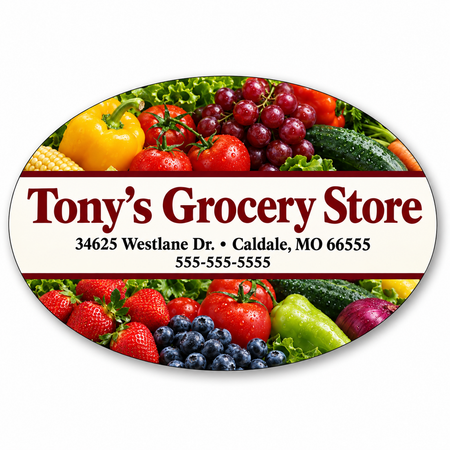 4.5-by-3-inch oval full-color custom outdoor vinyl decal