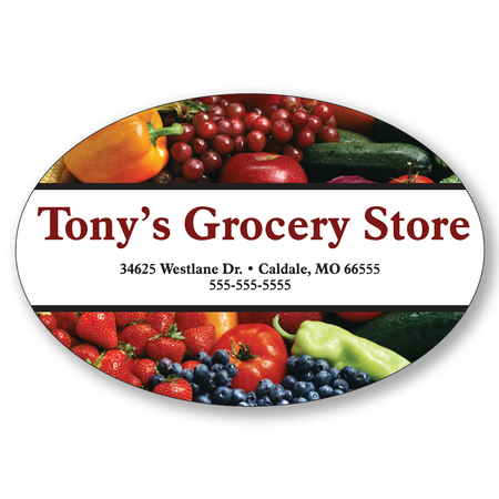 4.5" x 3" Full Color Custom Outdoor Oval Decals — x Oval