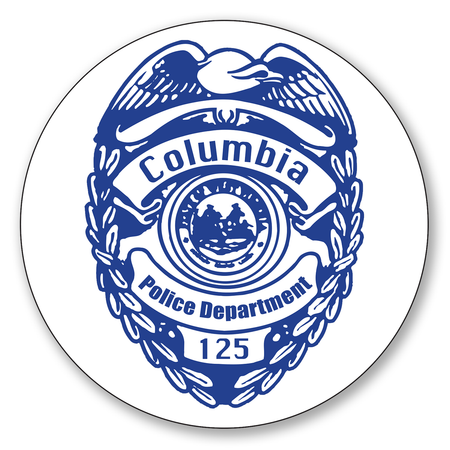 5" Diameter ONE Color Circle Decals