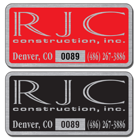 Our numbered aluminum stickers are extremely durable and are available in three finishes: Chrome, Gold, and Brushed Chrome.