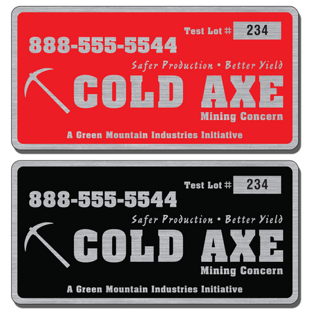 6" X 3" Numbered Asset Tag Labels for indoor or outdoor use allow endless design possibilities and project a professional image.