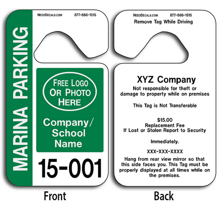 4-Color Process Parking Hang Tags allow endless design possibilities and project a professional image.