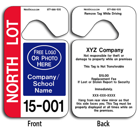 4-Color Process Parking Hang Tags Wholesale allow endless design possibilities and project a professional image.