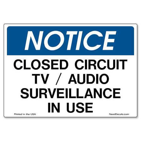 Decal Packs - CCTV / Audio Surveillance In Use — Surveillance Decal