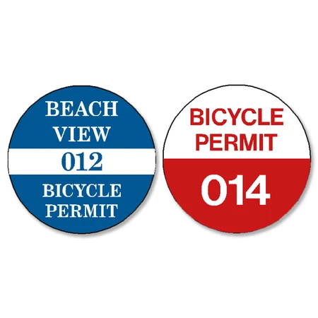 Round Bike Permit - Bicycle - Motorcycle Permits