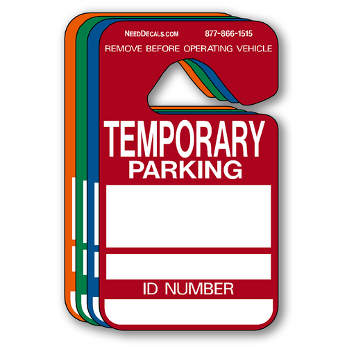 Temporary Parking Hang Tag Permits