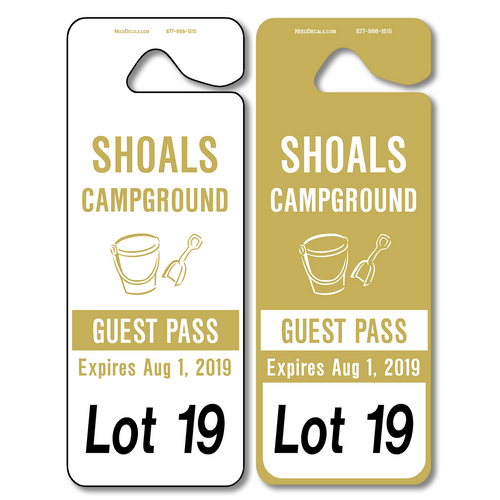 Parking Hang Tags Wholesale allow endless design possibilities and project a professional image. Available in over 30 Stock Ink Colors or unlimited custom colors. These durable Parking Hang Tags are printed on heavy duty .035 inch material to give you the strongest parking permit available. Order today and get Free Setup, Free Numbering and Free Logo.