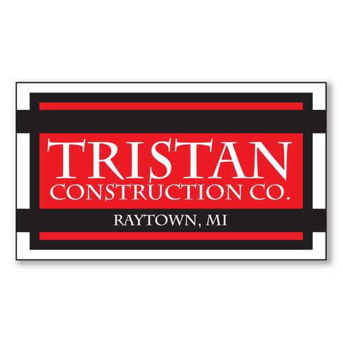 3" X 2" ONE Color Square Cornered Decals