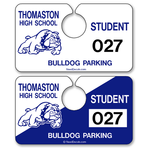 Custom Automotive Rear View Mirror Hang Tags allow endless design possibilities and project a professional image. Free Numbering, Free Logo and Free Back-Printing. These Hang Tags measure are 4 3/4 x 2 3/4 inches.