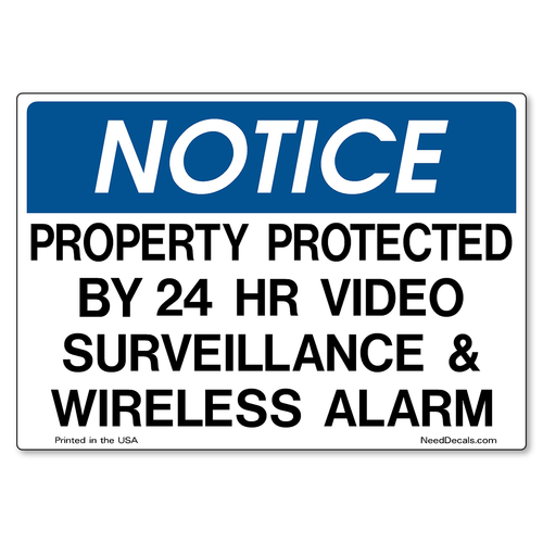 Decal Packs - Video Surveillance & Wireless Alarm — Hr Video Wireless Decal