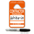 Contractor Parking Hang Tags - 25 Pack — Orange Conrtractor Write In