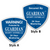 Blue 3 Pack - Security Alarm Stickers
