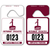 Maroon Hanging Parking Permits - Standard