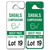 Green Giant Custom Parking Hang Tags 3 3/8 x 9 inches showing an alternate printed design example