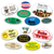 Medium Oval Roll Labels - ONE Color (Per 1,000) showing an alternate printed design example