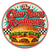 4.5-inch round full-color custom decal featuring Chow House Roadhouse restaurant artwork